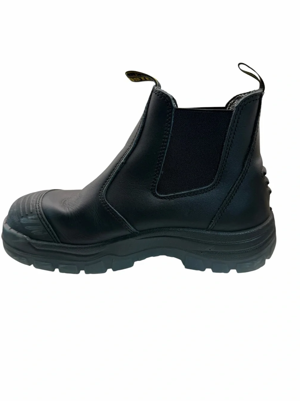 ROCKROOSTER Lumen Black 6 inch Pull on Leather Work Boots AK227NT